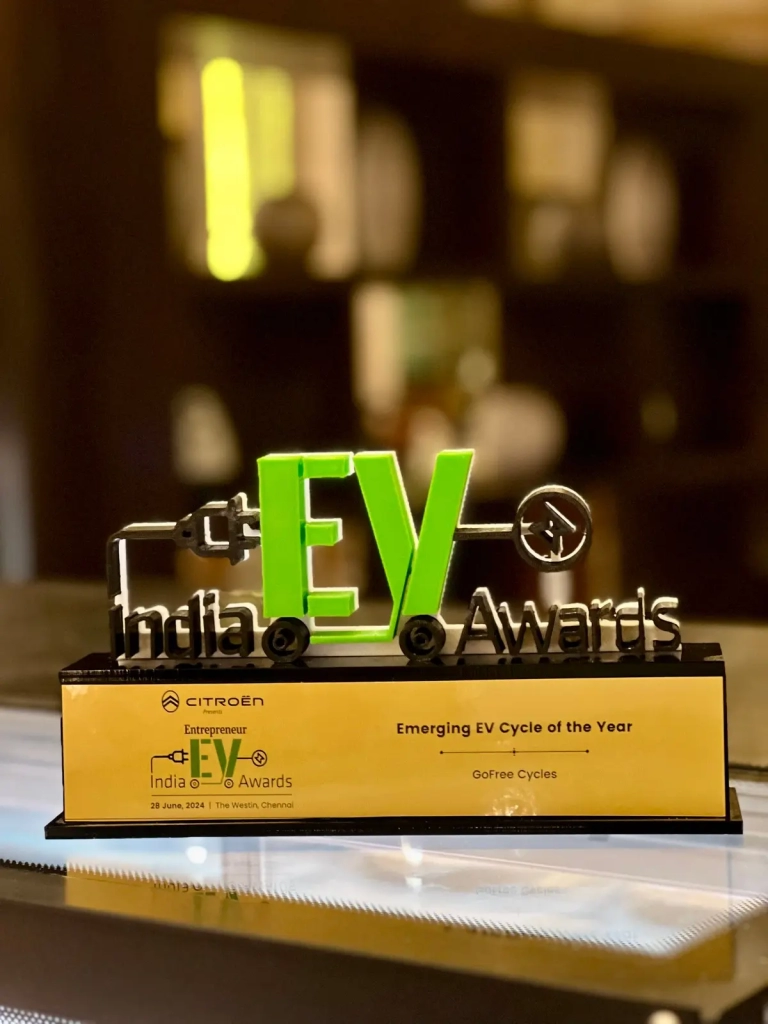 GoFree Cycles Wins Emerging EV Cycle of the Year at Indian Entrepreneur Awards 2024 4