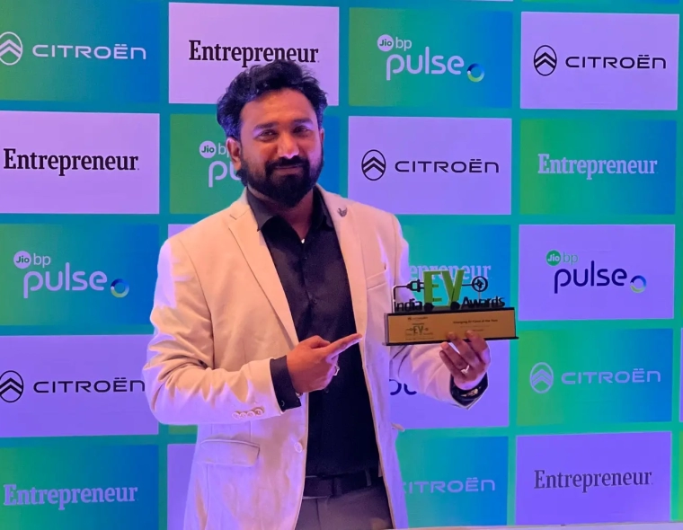 GoFree Cycles Wins Emerging EV Cycle of the Year at Indian Entrepreneur Awards 2024 Nishad Ahammed 2