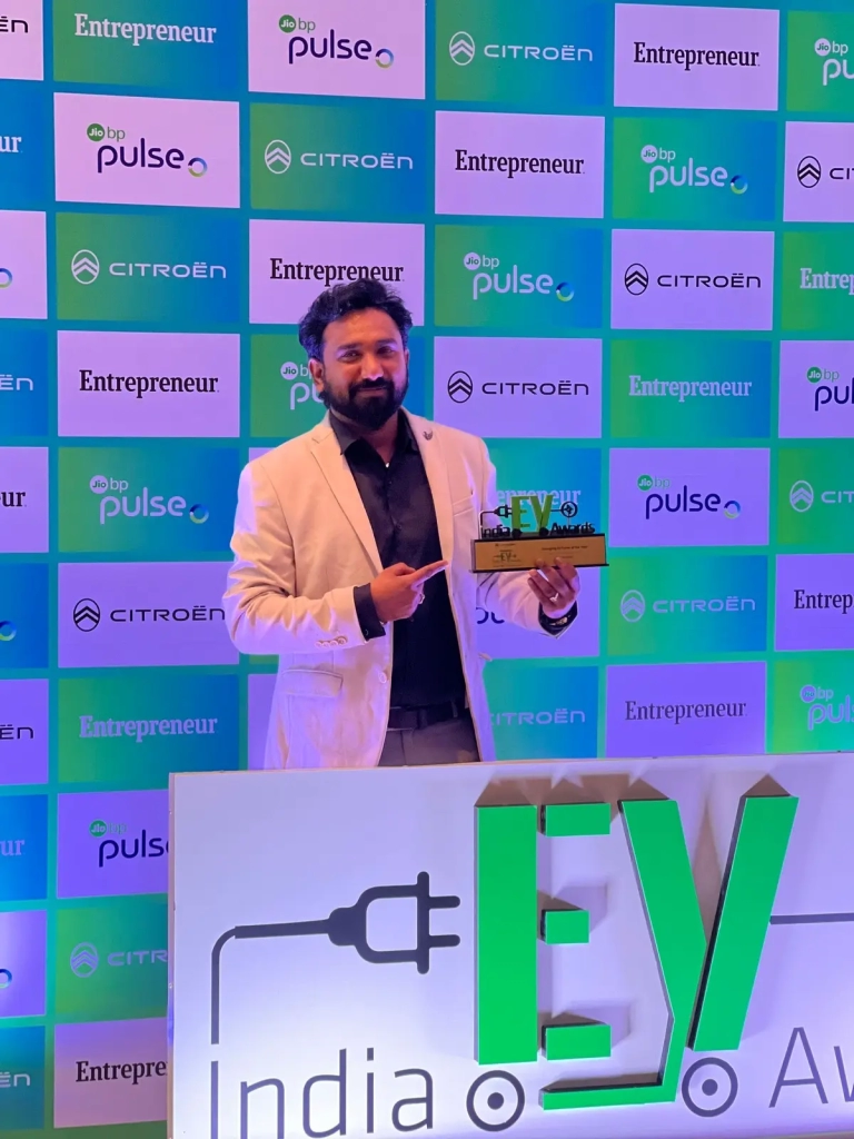 GoFree Cycles Wins Emerging EV Cycle of the Year at Indian Entrepreneur Awards 2024 Nishad Ahammed