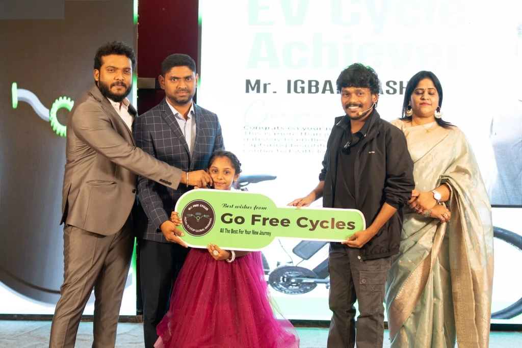 GoFree Cycles Promoters Meet with Mentalist Anandhu Inspiring a Greener Future Together ()