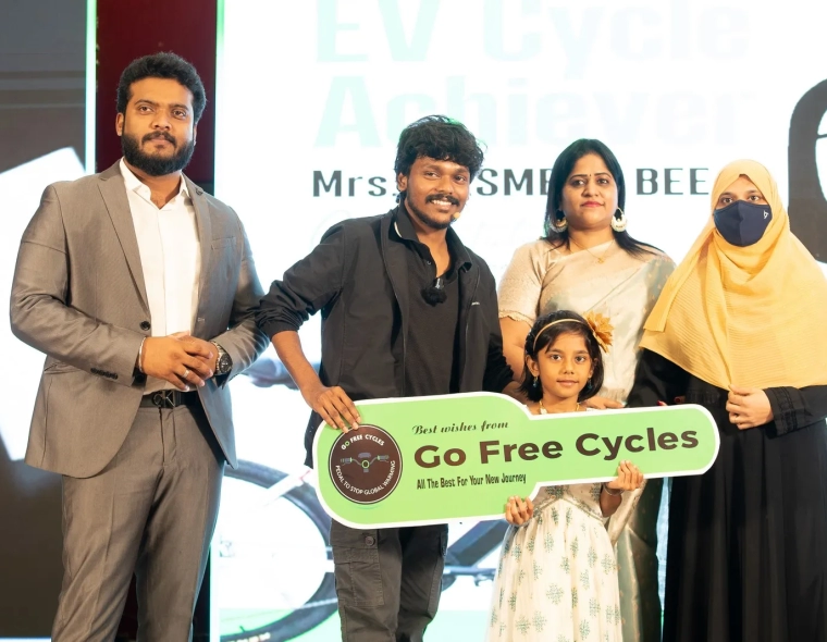 GoFree Cycles Promoters Meet with Mentalist Anandhu Inspiring a Greener Future Together ()